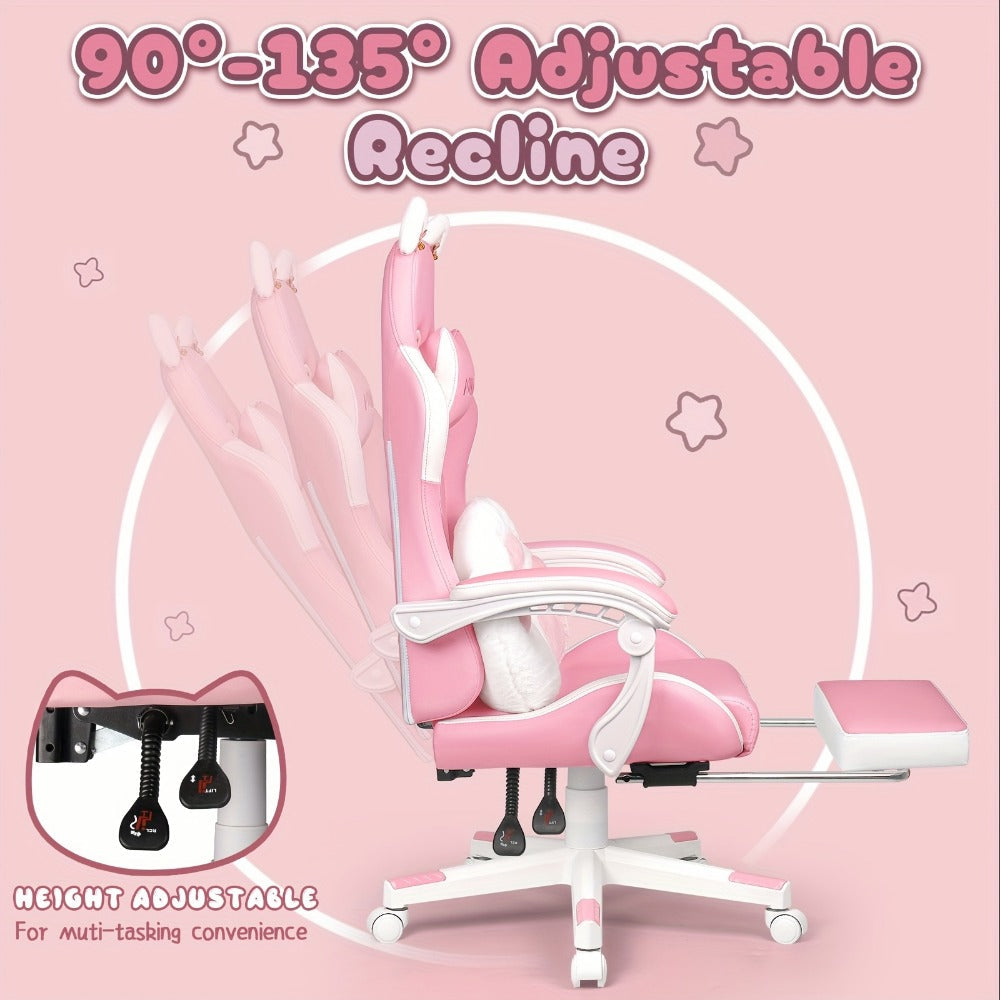 Cat Ear Gaming Chair, High-Back Gaming Seat for Comfortable Everyday Seating detail image - detail view 11