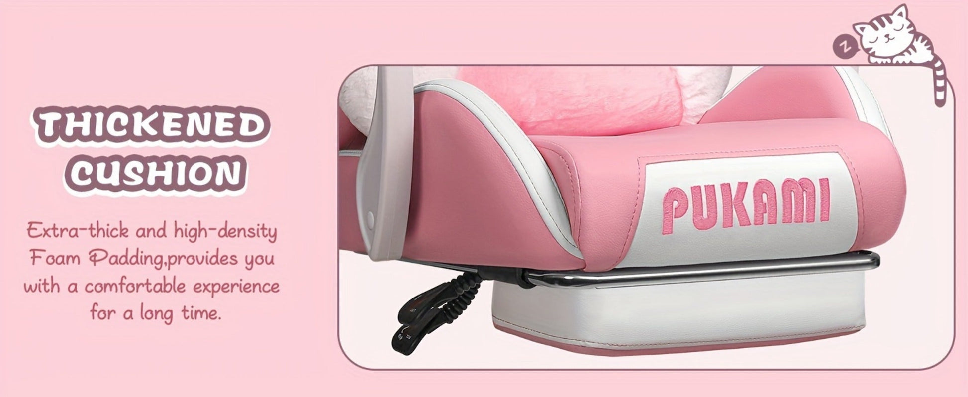 Cat Ear Gaming Chair, High-Back Gaming Seat for Comfortable Everyday Seating detail image - detail view 18