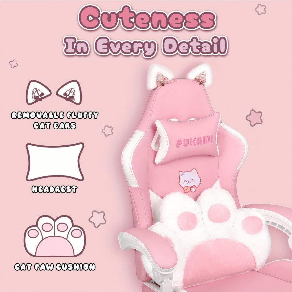 Cat Ear Gaming Chair, High-Back Gaming Seat for Comfortable Everyday Seating detail image