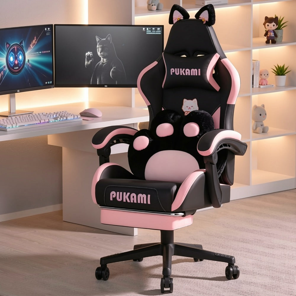 Cat Ear Gaming Chair, High-Back Gaming Seat for Comfortable Everyday Seating detail image - detail view 9