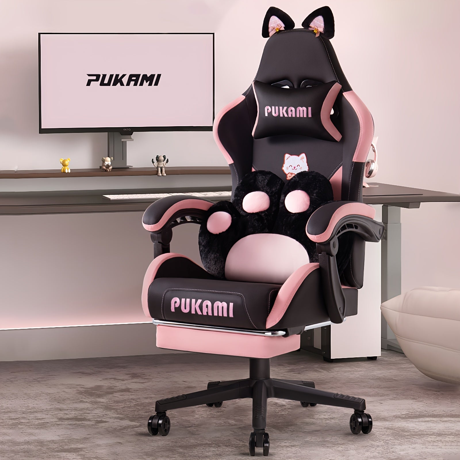 Gaming Chair shown in the Black option