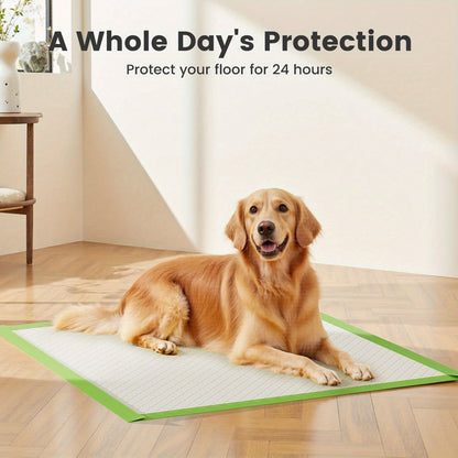 Puppy Pee Pads Jumbo Extra Large for Big Dogs - 6-Layer Heavy Duty Leakproof & Odor Control, Quick-Dry Super Absorbent Training Pads for Housebreaking, Senior Pets & Potty Training - 50 or 100 Pack