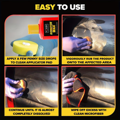 Car Scratch Remover Paste Kit – Clear Coat Scratch Eraser for Light Surface Marks & Swirl Marks, Car Paint Repair Paste | 150ml or 2-Bottle Set