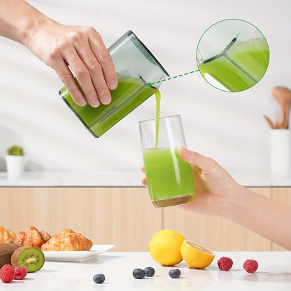 Compact Centrifugal Juicer Dual Speed - 2.5" Wide Feed Chute, BPA-Free Anti-Drip Spout, Easy Clean, Includes Juice Jug & Brush, Space-Saving Juicer for Fruits & Vegetables, White Grey Black