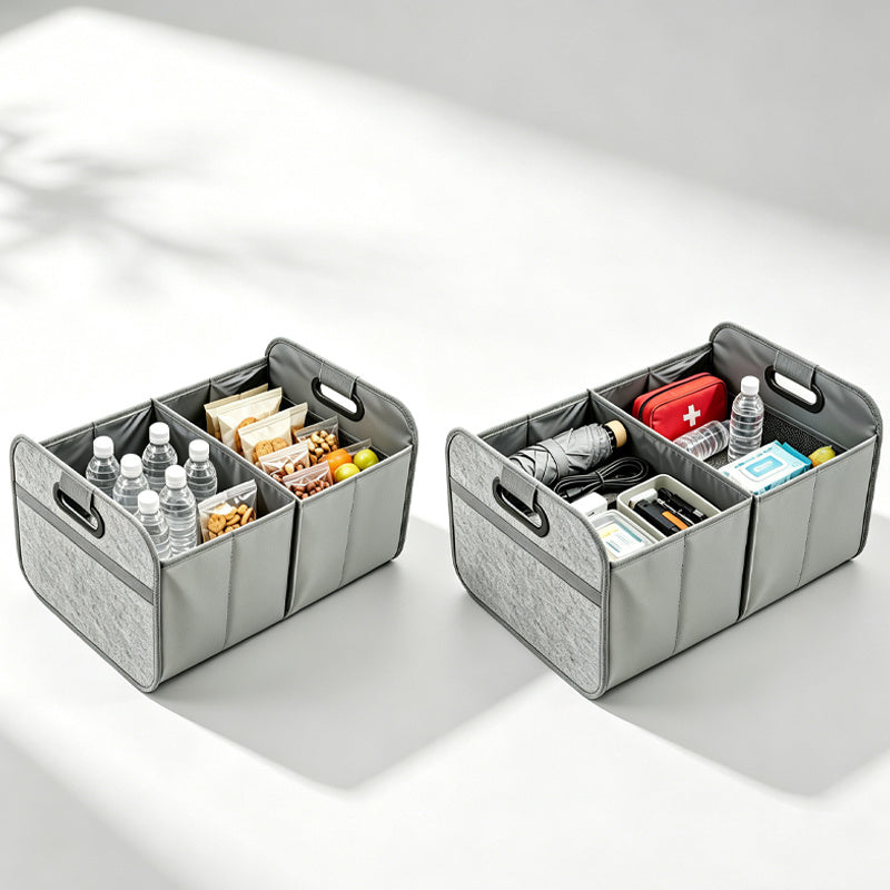 Foldable Car Storage Box, Portable And Durable with Handle, Suitable for All Cars, Suvs, And Minivans, Ideal for Indoor And Outdoor Storage