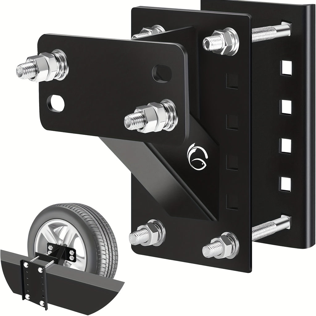 Spare Tire Carrier, Spare Tire Mounting Boat Trailer Bracket, Heavy-duty Lock Frame, Suitable for 4 And 5 And 6 Lug Trailer Wheels, 4.5 Inches, 4.75 Inches, 5 Inches And 5.5 Inches Bolt Patterns