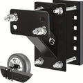 Spare Tire Carrier, Spare Tire Mounting Boat Trailer Bracket, Heavy-duty Lock Frame, Suitable for 4 And 5 And 6 Lug Trailer Wheels, 4.5 Inches, 4.75 Inches, 5 Inches And 5.5 Inches Bolt Patterns