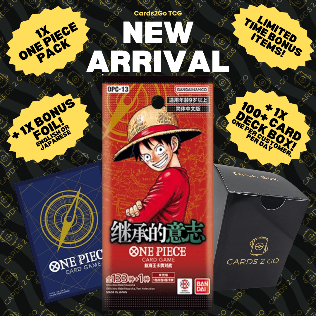 One Piece OPC-13 Sealed Booster Pack – Authentic Chinese OP-13 | Bonus Holographic Card & Deck Box Included | One Piece TCG Gift for Collectors & Anime Fans