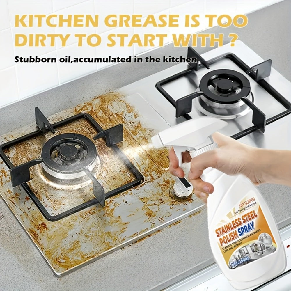 Stainless Steel Cleaner & Pot Bottom Cleaner Paste – Removes Black Grime, Rust & Grease from Pots, Pans & Kitchen Surfaces, Long-Lasting Shine in One Step