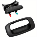 Tailgate Handle Latch And Bezel Trim with Rod Clips Compatible with Chevy Silverado And for GMC Sierra Models from 1999 to 2007, Including Truck Additions And Replacement Parts for Various Latch Numbers