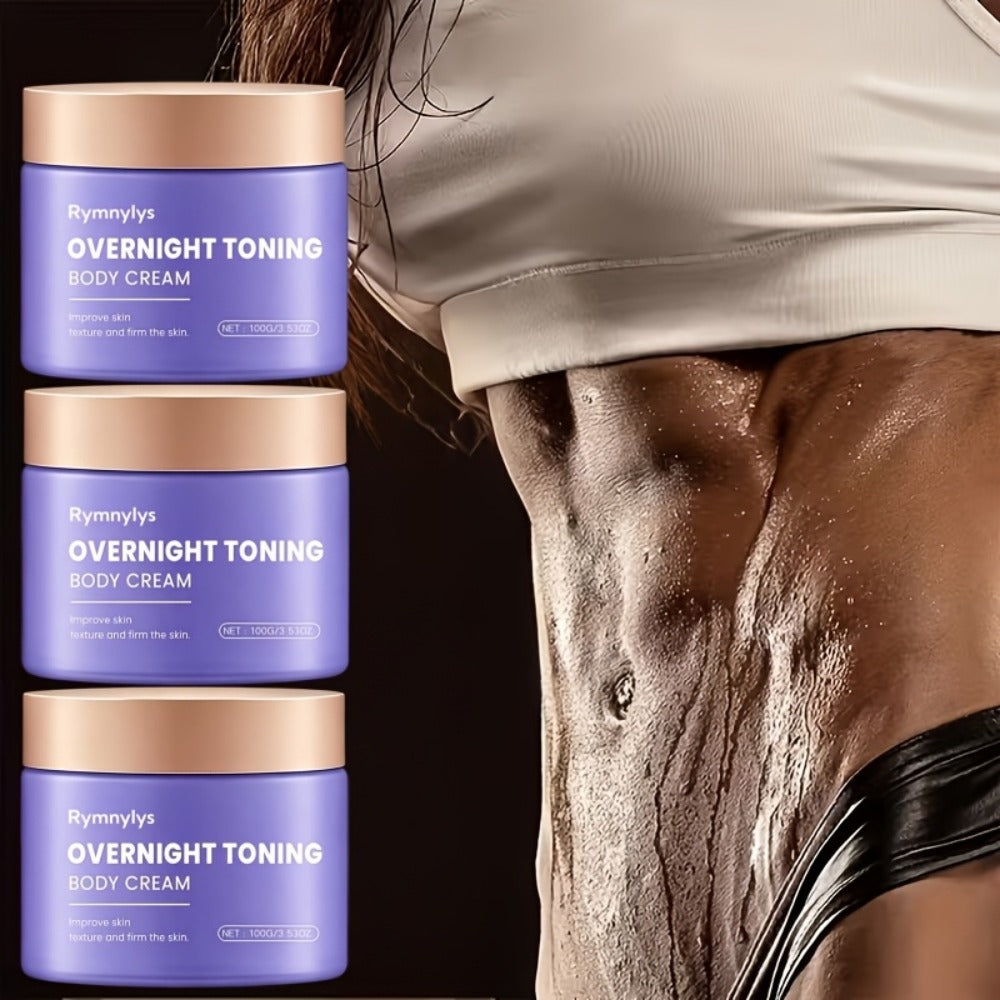 Body Firming Cream Night — Lifting & Tightening with Plant Extracts | 24H Hydration Moisturizer for Abdomen Thighs Buttocks | Sensitive Skin Safe Unisex Body Lotion | 3.53oz Anti-Cellulite Sculpting Cream