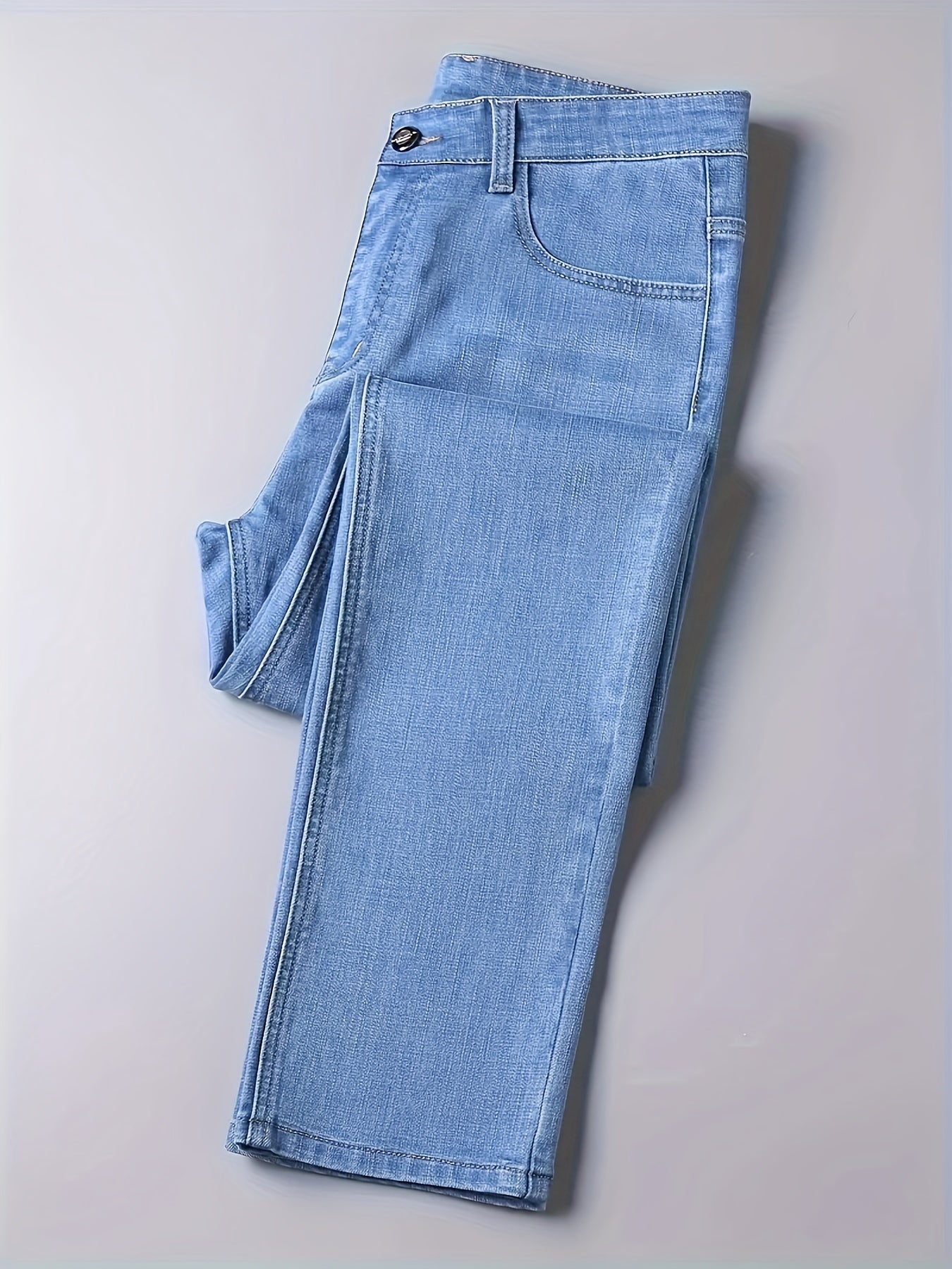 Men's Straight Leg Jeans - Black Denim Clean Finish Weekend