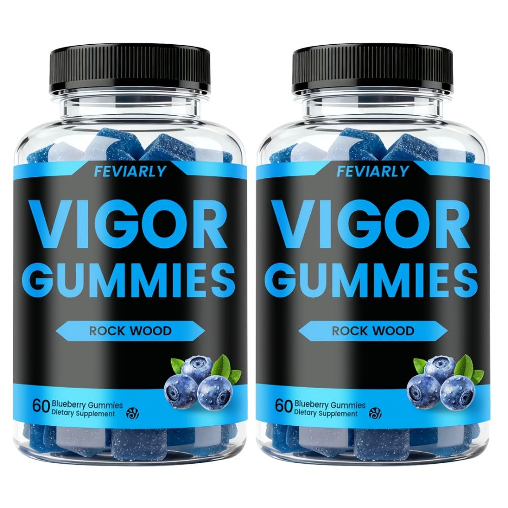 Men's Performance Gummies with Shilajit, Maca & Blueberry – Fast-Acting Male Drive, Strength & Stamina Supplement | Blue Chew Gummies for Men | 60, 120 or 180 Count