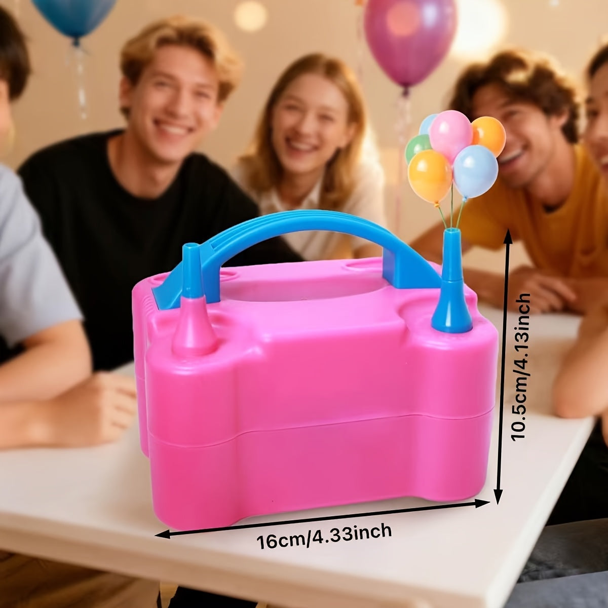 Electric Balloon Pump 3-in-1 Portable Inflator Deflator Fast Inflation for 260Q Foil Mylar Latex Double-Stuffed Balloons Pool Inflatables No Battery Required