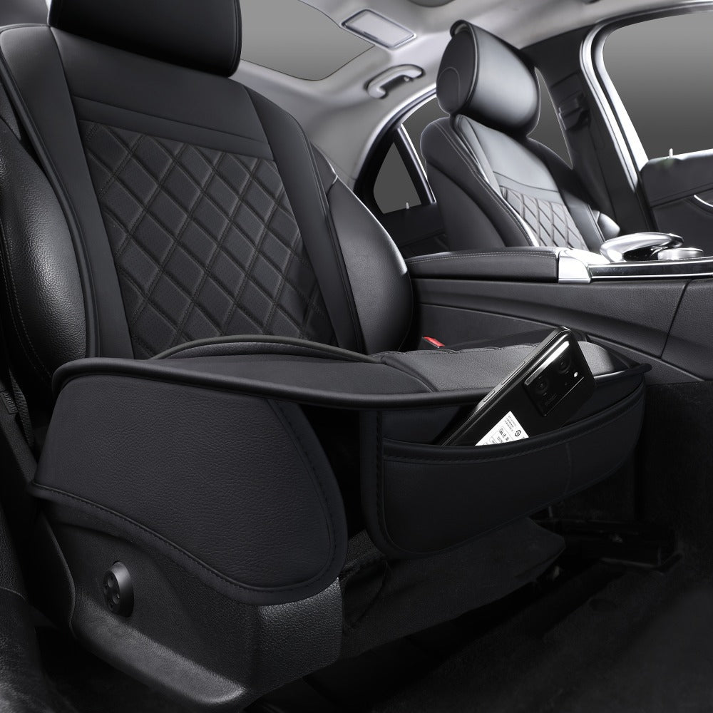 Car Seat Covers Front Pair – Universal Fit Bucket Seat Protector, Anti-Slip Full Surround High-Back Design, 15 Colors, Fits Cars SUVs Trucks