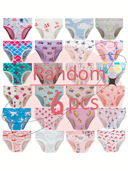 Women's 6-Pack Briefs - Floral Print Daily Comfort