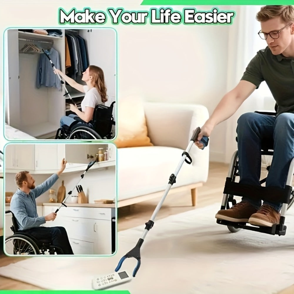 Reacher Grabber Tool Foldable with Magnetic Tip – Long Reach Pickup Helper for Seniors, Lightweight Picker Upper for Home, Kitchen, Garden, High Shelves & Trash Pickup