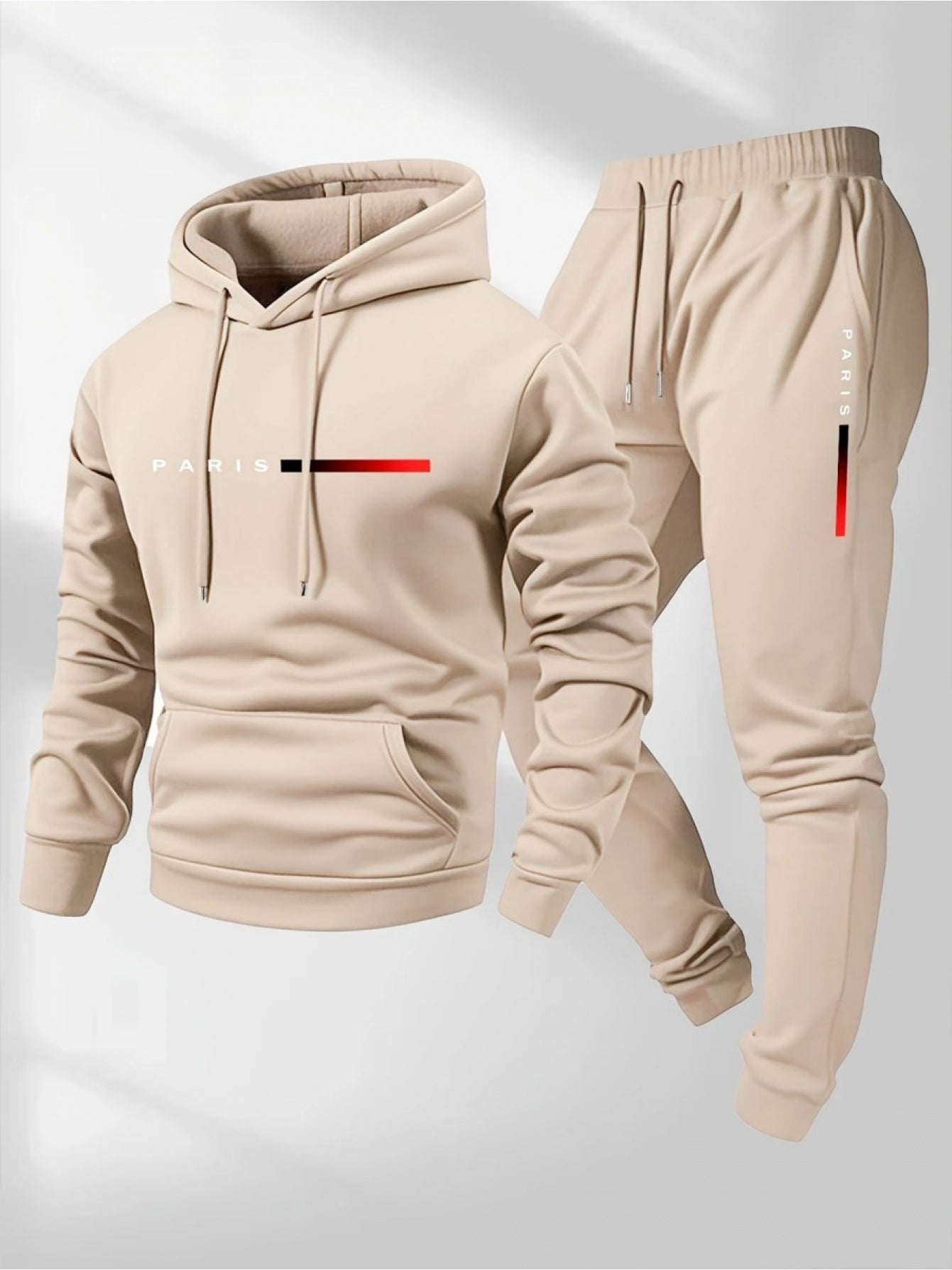 Men's Tracksuit Set - Graphic Print Style 38906085