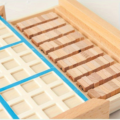 Wooden Sudoku Board Game for Kids & Adults – Logic Brain Teaser Puzzle with Challenge Cards, Number Thinking Educational Family Game, Gift for Christmas Halloween Birthday