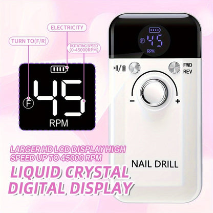UV LED Nail Lamp 30 LEDs Infrared Auto Sensor with 3 Timer Modes 5s/30s/60s – Detachable Magnetic Base Gel Polish Curer for Hands & Feet, Painless Low-Heat Curing for Home & Salon, Pink White