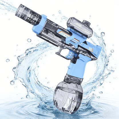 Kids Electric Water Gun with Sound Effects for Ages 3-6 – Automatic High Capacity Squirt Blaster Long Range, Toddler Summer Outdoor Pool Beach Backyard Party Toy, Birthday Gift for Boys Girls, 2-Pack Option