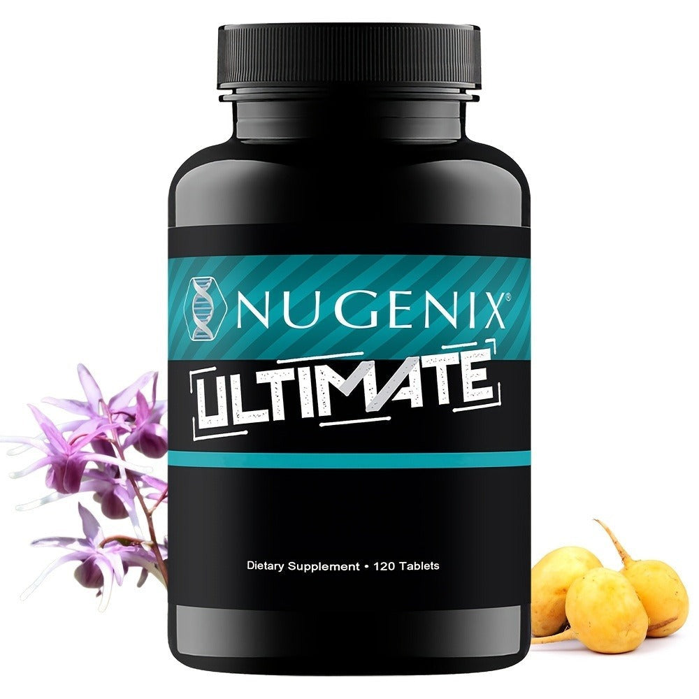 Men's Vitality Supplement Capsules — Nugenix Ultimate Formula for Testosterone Support, Male Energy & Strength | Daily Performance Booster for Men Over 40 | 120 Capsules Per Bottle | 1, 2 or 3 Bottle Pack