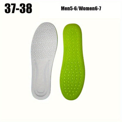 Foam Cushion Insoles 8pcs (4 Pairs) – Breathable Anti-Sweat Sports & Work Insoles for Men & Women, EU 35-46