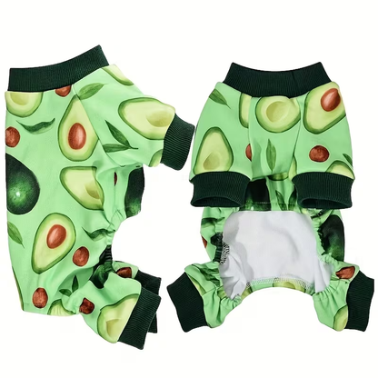 Dog Pajamas Set of 2 - Soft Puppy PJs Jumpsuit for Small Dogs Cats Chihuahua Yorkie, Cute Pet Sleepwear Onesie for Spring Summer, Mixed Colors XS-XXL Pet Apparel