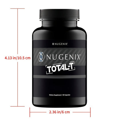 Total-T Testosterone Booster for Men — Daily Vitality & Hormone Support Capsules | Natural Energy, Strength, Stamina & Overall Male Health Formula | 90 Capsules