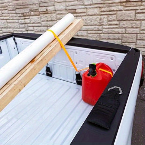 EZ Bed Tie-Downs (2pcs) - Heavy-Duty Truck Bed Anchors | Up to 100 Lbs Tensile Strength | Secure Cargo Straps, Ratchet Straps, Tie-Down Straps | Compatible with Pickup Trucks, Trailers, SUVs | Easy Installation | Truck Bed & Trailer Accessories | R
