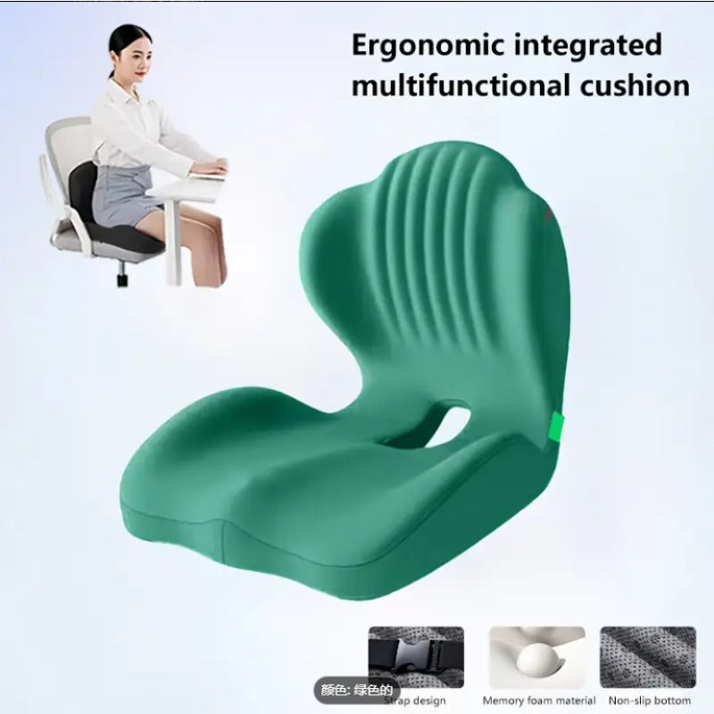 Lotarrotta Ergonomic Seat Cushion with Lumbar Support, Multi-Purpose Orthopedic Seat Pillow for Office Chair, Car, Dining Chair, Truck, Back, Hip, Leg Pain