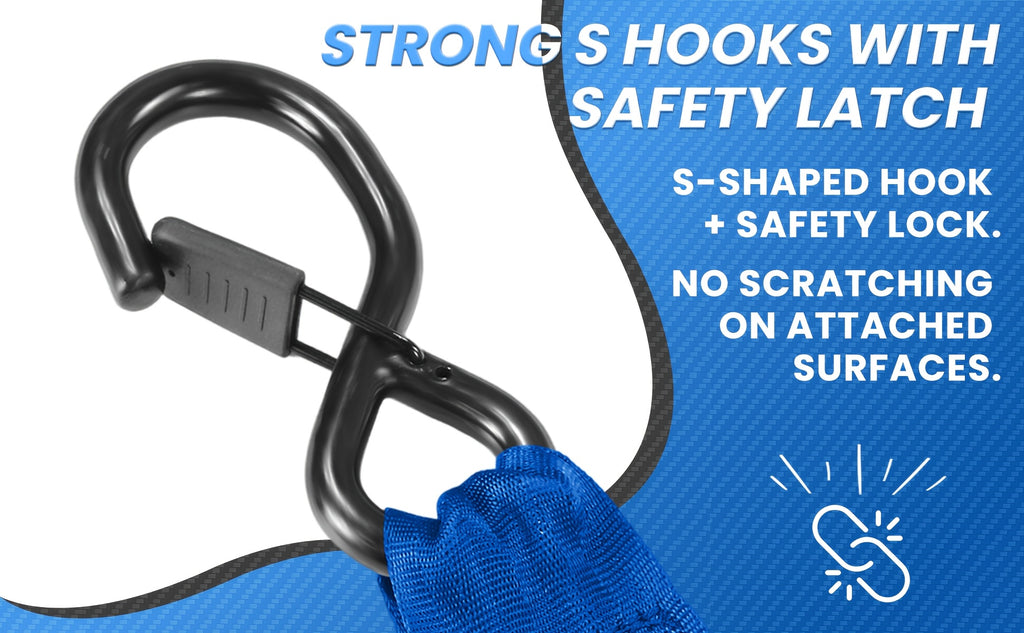 2pcs Retractable Ratchet Straps, 2Inch × 10 Feet Heavy Duty Auto Self Retracting Tie Down Straps - 1pc With Storage Bag And Extension Strap - Cargo Straps For Truck, Cargo Trailer, Motorcycle, Moving, Appliances