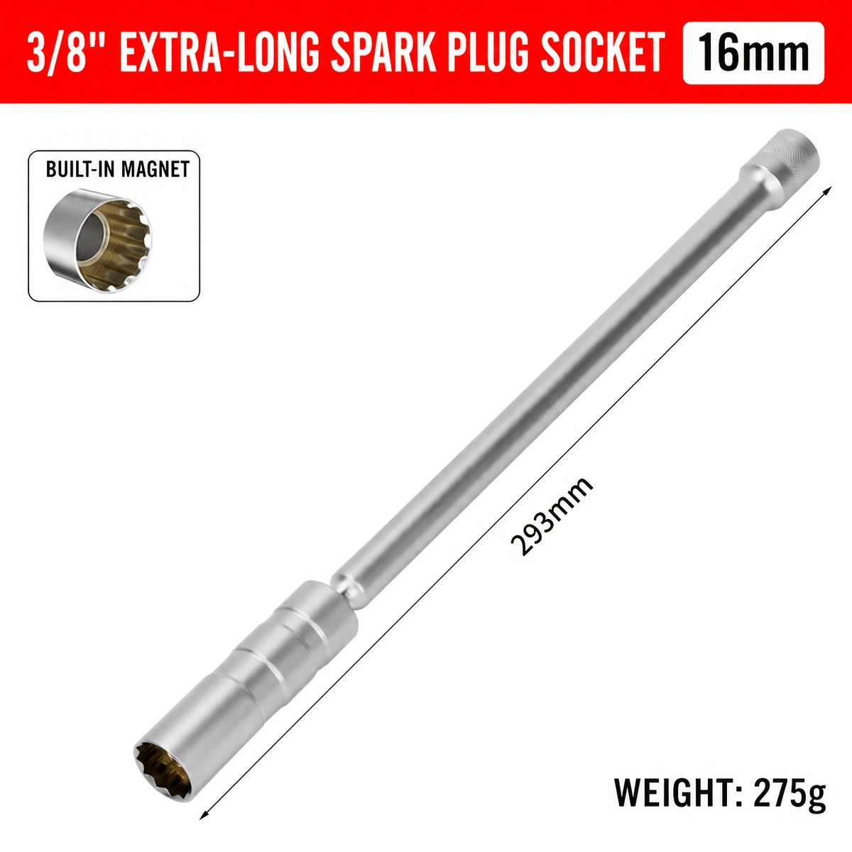 Upgraded 1pc/ 2+ 3pcs Magnetic Universal Spark Plug Socket Tool Set, Includes 0.55In And 0.63In Universal Spark Plug Removal Kit, Vehicle Maintenance Kit Repair Tools, Professional-Grade Tools, Durable Magnetic Sockets