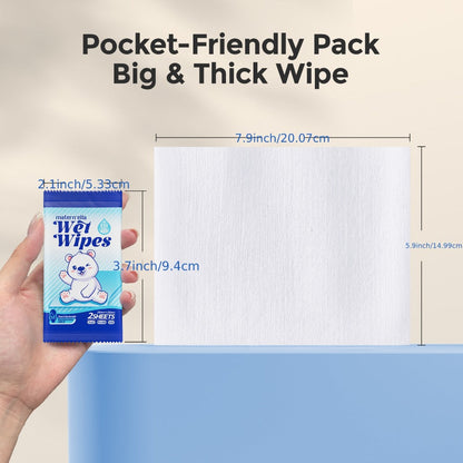 Flushable Wet Wipes with Probiotics – Plant-Based Fibers, Fragrance Free, Sewer Safe, Soft & Thick Disposable Butt Wipes for Adults, Incontinence & Personal Care (1/3/5/6/8/9/15 Packs)
