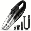 Car Vacuum Cleaner, 6000PA Super Strong Suction Handheld Vacuum, 2000mAh Large Capacity, Low Noise, Comes with Five Matching Accessories, for Car Interiors, Home, and Pet Cleaning, Pink Girly Car Accessories Gift for Women
