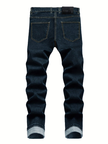 Men's Slim Fit Jeans - Classic Wash Clean Finish Everyday 483045