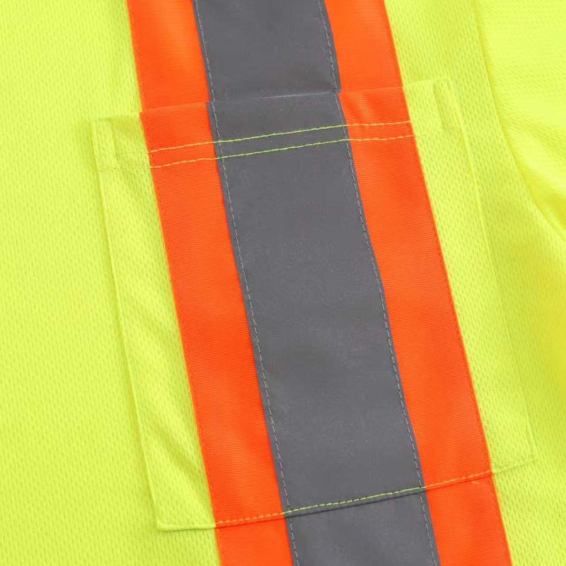 High Visibility Safety Shirt Long Sleeve – 4 Pack ANSI III