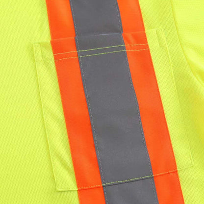 High Visibility Safety Shirt Long Sleeve – 4 Pack ANSI III