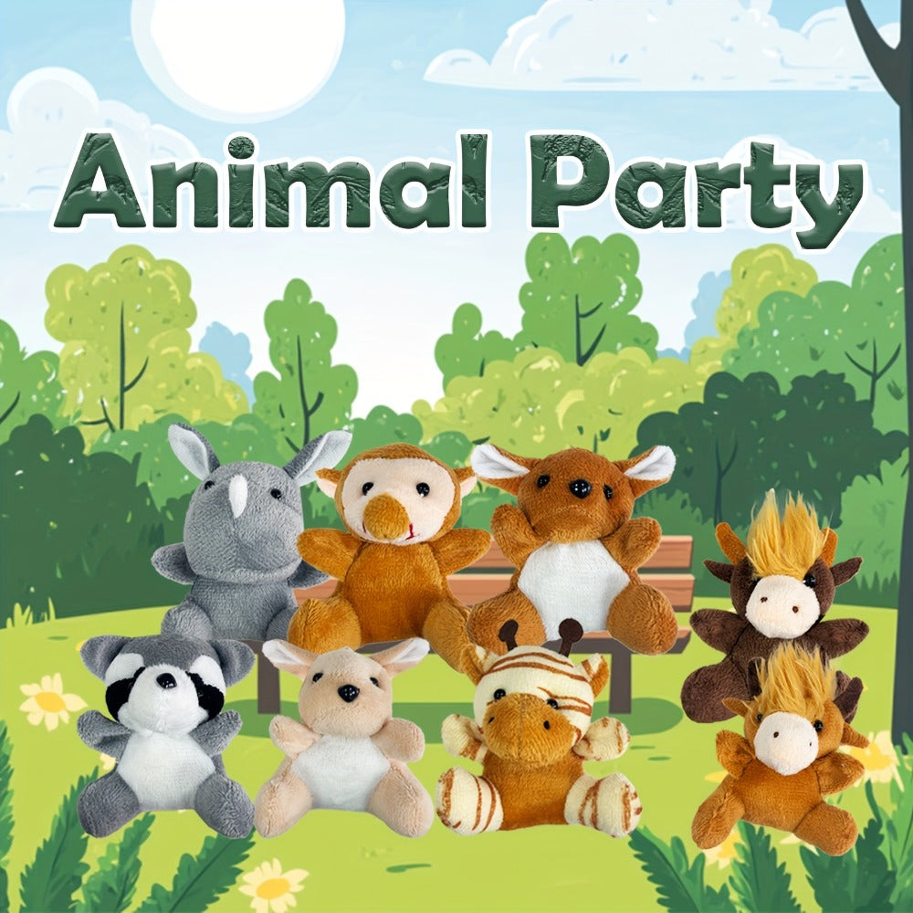 Mini Stuffed Animals Bulk 12 or 24 Pack – Forest Animal Plush Set for Animal Theme Party Favors, Classroom Treasure Box Prizes, Goodie Bag Fillers, Birthday Christmas Easter Gifts for Kids