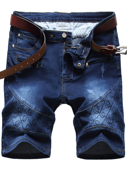 Men's Denim Shorts - Stretch With Pockets