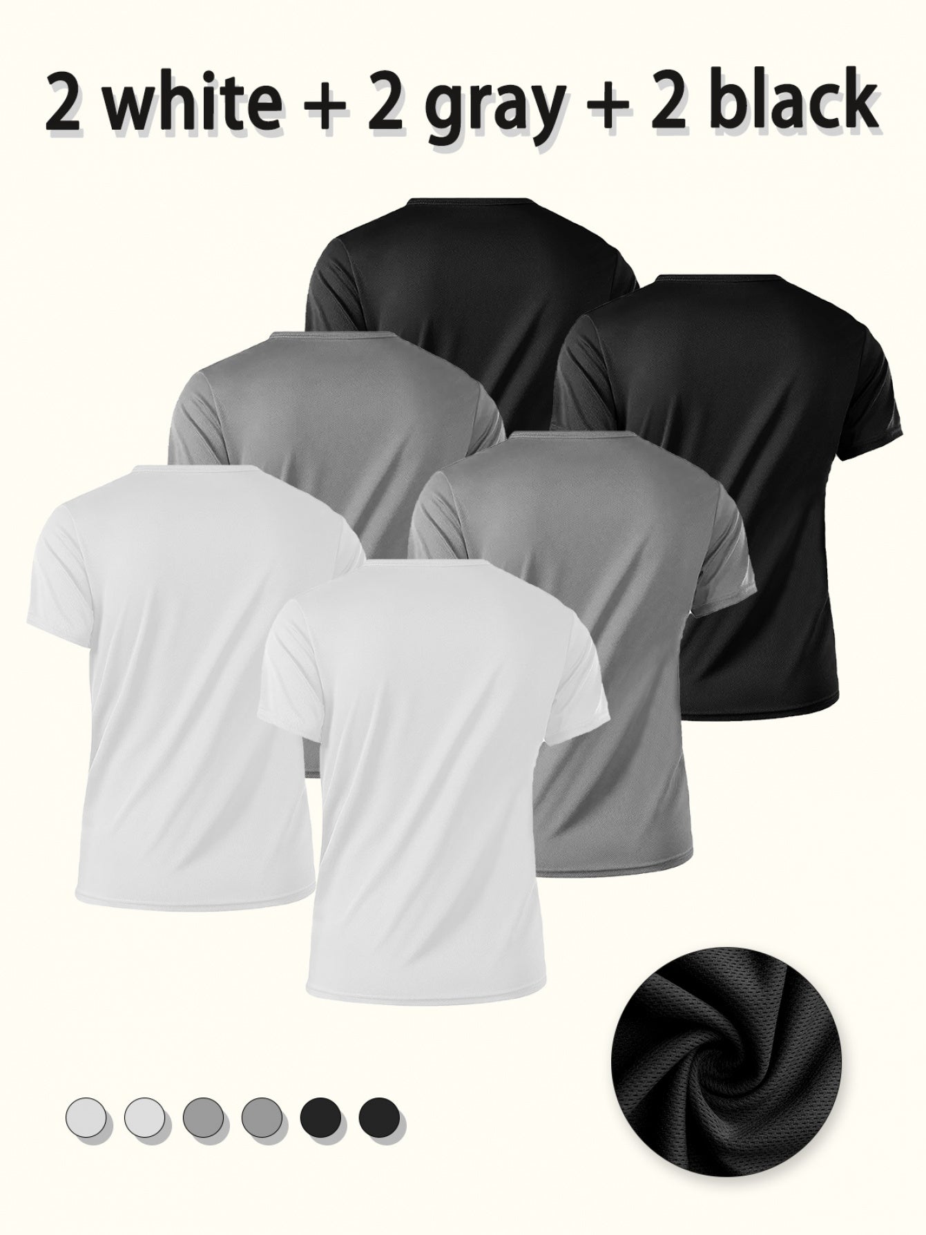 Men's Essential T-Shirt - Crew Neck Short Sleeve Everyday Style