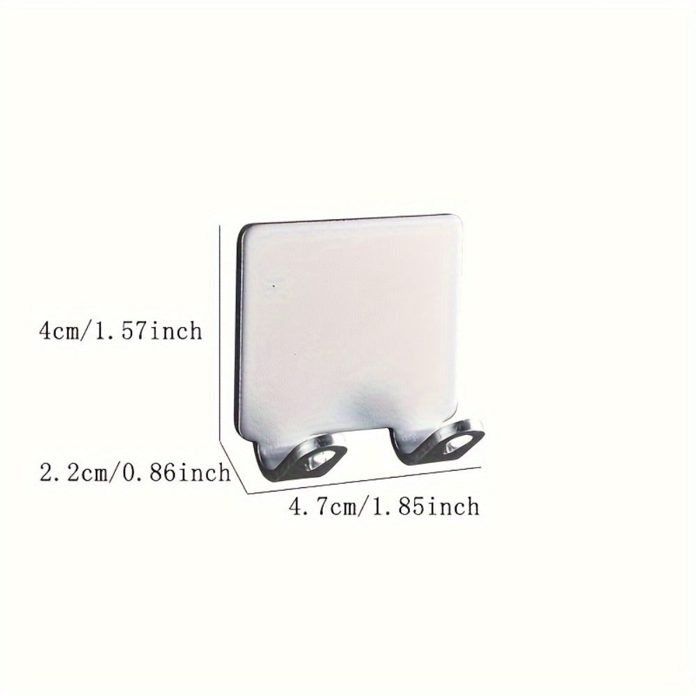 Wall Mounted Razor Holder 5pcs – Bathroom Razor Storage Hook for Men, No Drilling Non-Porous Adhesive Shaver Organizer for Shower Wall, Kitchen & Bathroom Accessories, Silver & Black