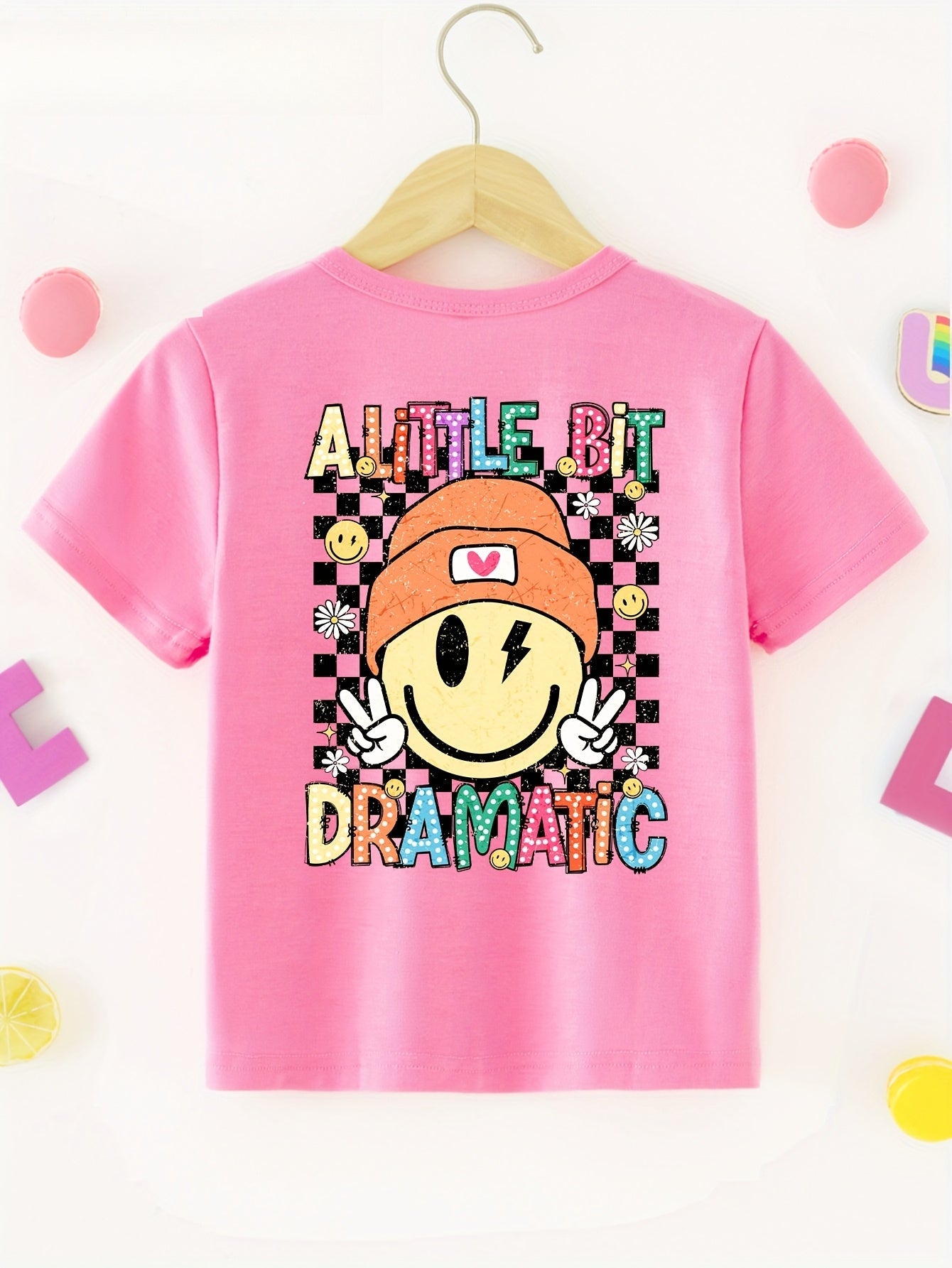 Girls' Little Bit Dramatic T-Shirt - Funny Quote