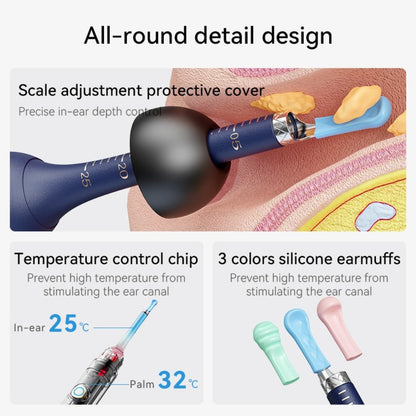 Upgraded 1080P Ear Wax Removal Tool with Camera & Storage Case – LED Light, iOS & Android Compatible, Complete Ear Cleaning Kit, Holiday & Birthday Gift for Whole Family