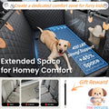 Dog Backseat Expander -Large Space, Dog Car Seat Cover Hard Bottom CanAccommodate 400 Pounds, Sturdy Dog Backseat Expander, Dog HammockCar Dog Lathe, SUV, Truck