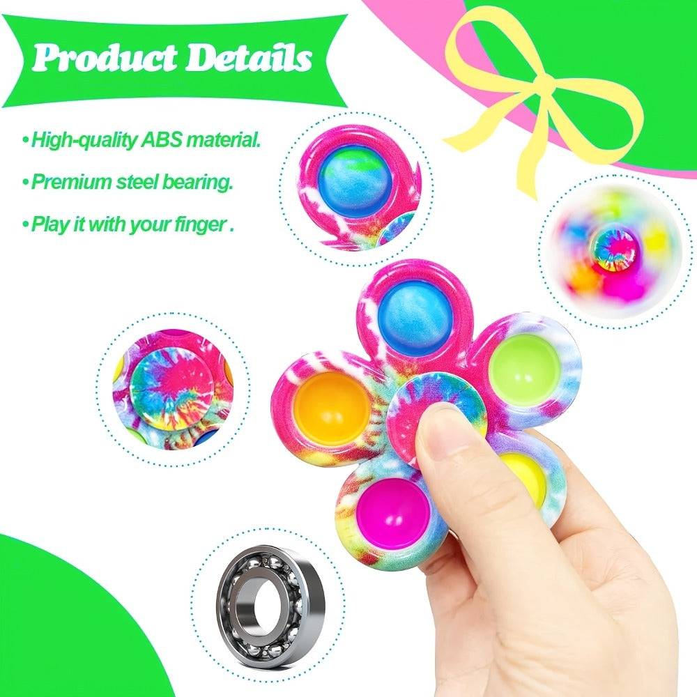 Sensory Fidget Spinners Bulk 30 Pack – Stress Relief Spinner Toys for Kids ADHD Anxiety Focus Party Favors Classroom Prizes Goodie Bag Fillers Birthday Gifts Girls Boys