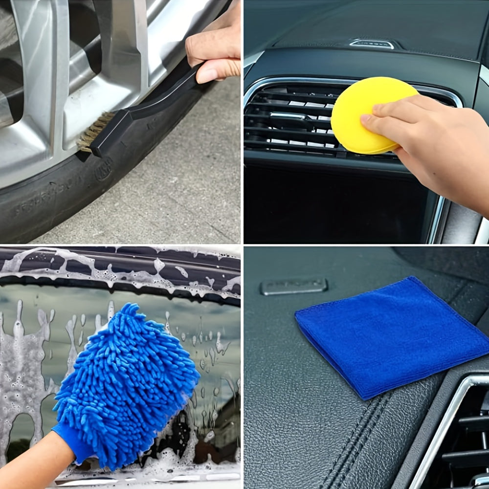 Car Detailing Brush Set The Ultimate Auto Cleaning Kit for Vents Gaps Maintenance Car Air Outlet Detail Clearance Brush