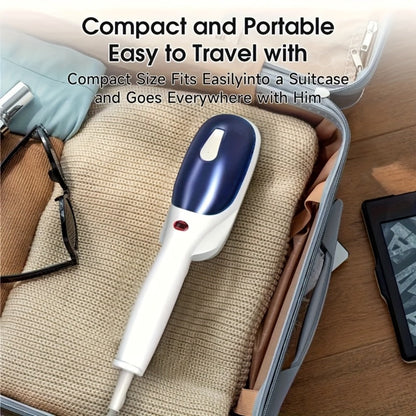 Garment Steamer Handheld Steam Iron Portable Wrinkle Remover Horizontal Vertical Steam Dry Ironing Efficient Heating for Home Office Travel Clothes Green