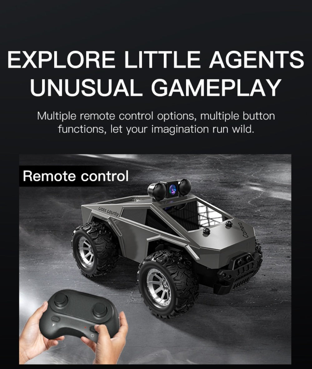 RC Off-Road Pickup Truck 1:28 Scale with 480P HD Camera | 2.4GHz App Control & Virtual Reality Function | 2 Rechargeable Batteries | Monster Truck Toy for Adults Kids