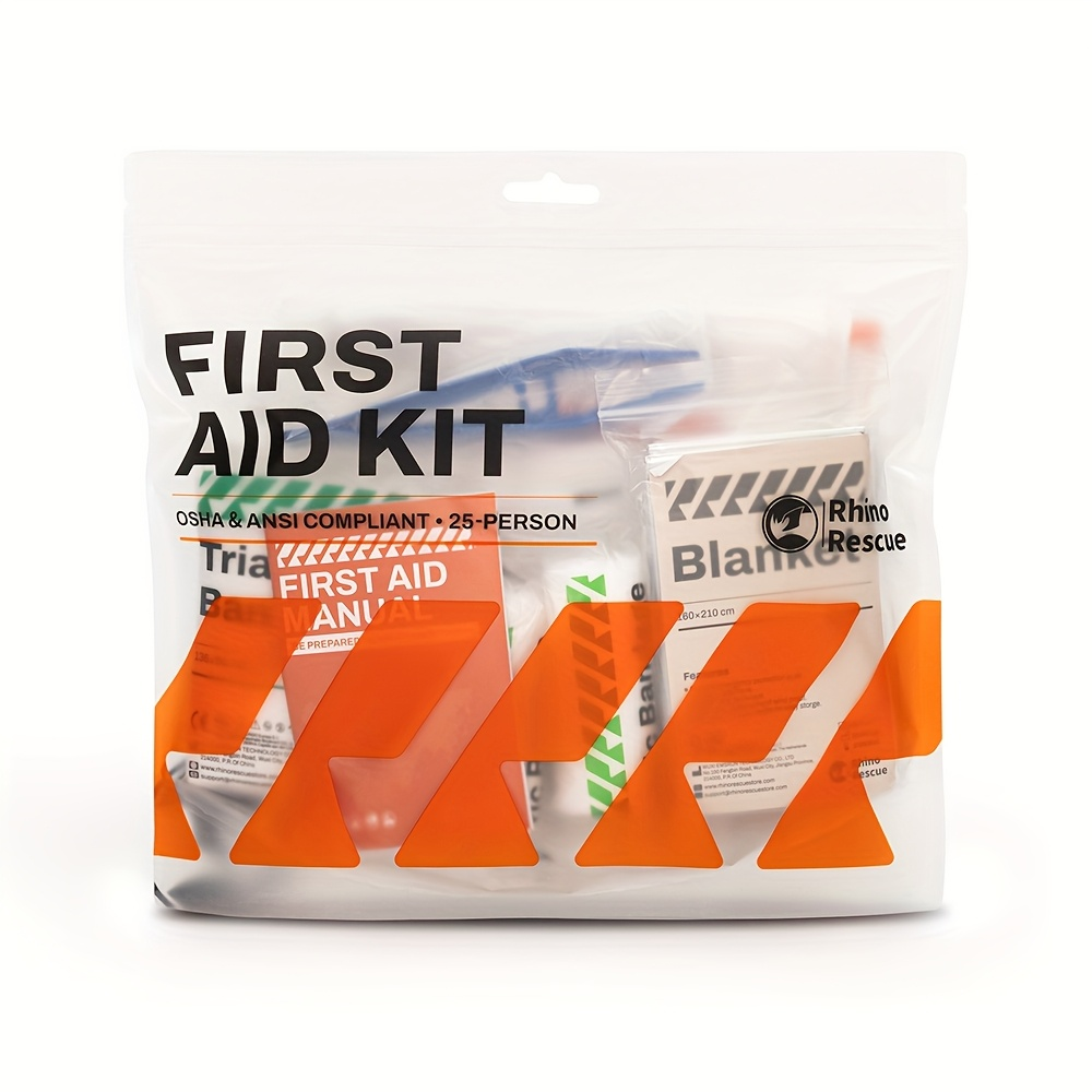220-Piece First Aid Kit Refill Bag – Emergency Replacement Supplies with Bandages, Gauze & Wound Pads, Portable Refill Set for Home, School & Car, FSA & HSA Eligible
